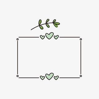 绿色小清新边框矢量图免抠