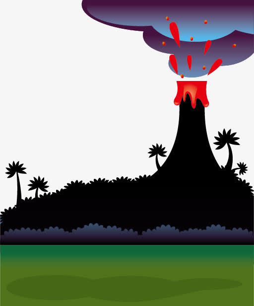 火山喷发免抠
