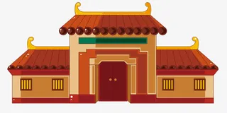 中国风建筑png免抠