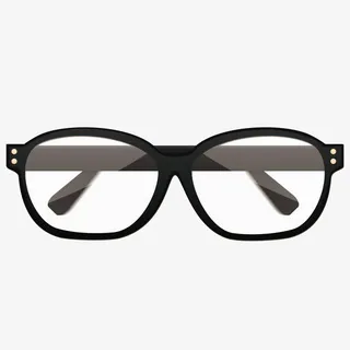 矢量黑色质感近视眼镜免抠