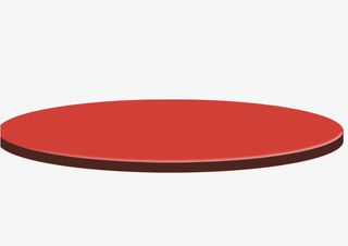 圆台  红色  卡通  舞台免抠