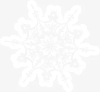 白色简约雪花免抠