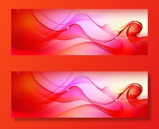 红色背景古典纹理banner展板免抠