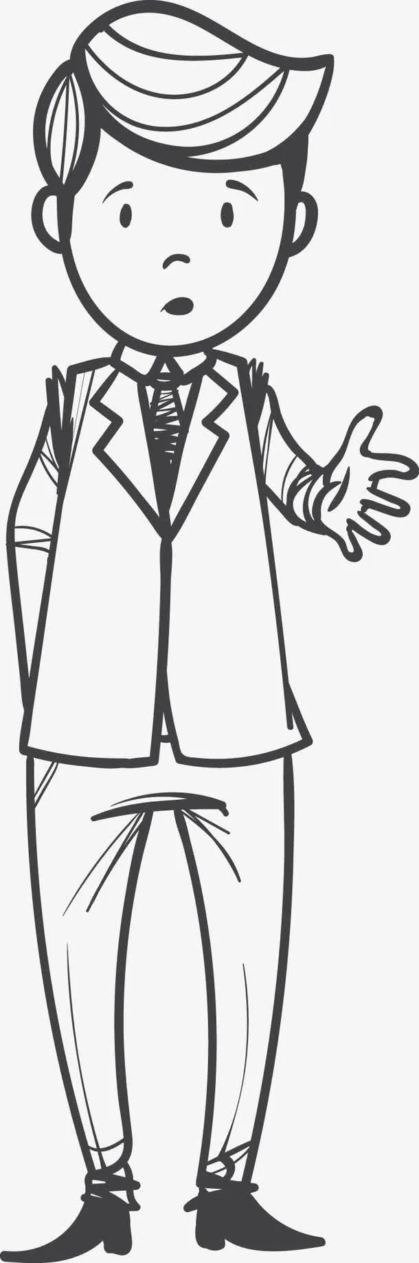 矢量男人人物图免抠