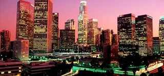 夕阳城市海报素材高清