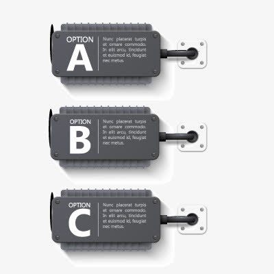 信息分类 边框 深色 红色 商务 矢免抠