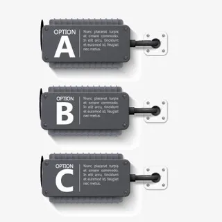 信息分类 边框 深色 红色 商务 矢免抠