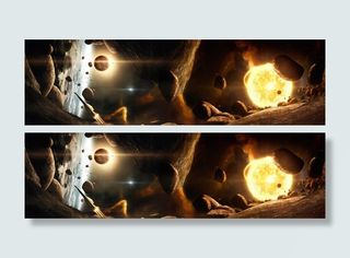 星球大战背景合成图