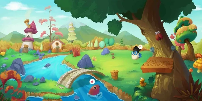 手绘春天插画海报背景模板高清