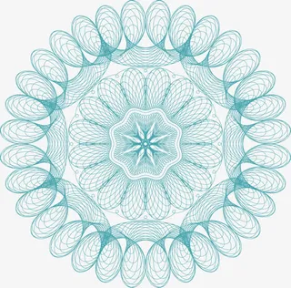 证书底纹分层素材免抠