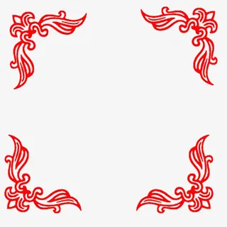 红色边框喜报元素免抠