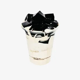 牛奶仙草奶茶免抠