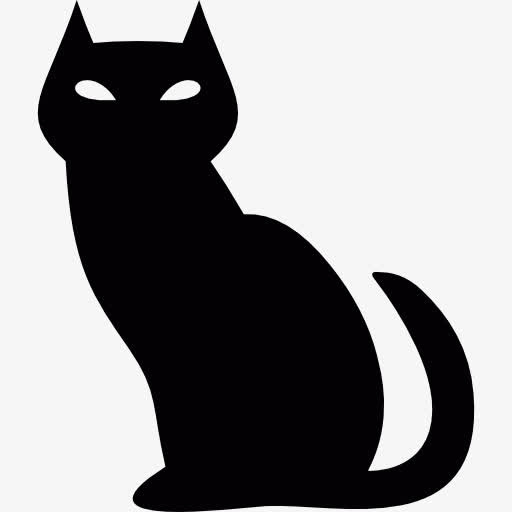 黑恶猫图标免抠