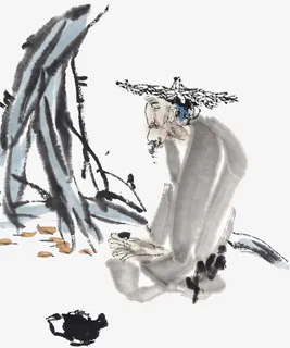 古典水墨画免抠