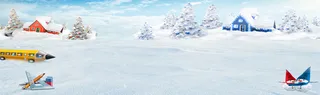 冰雪外景背景banner高清