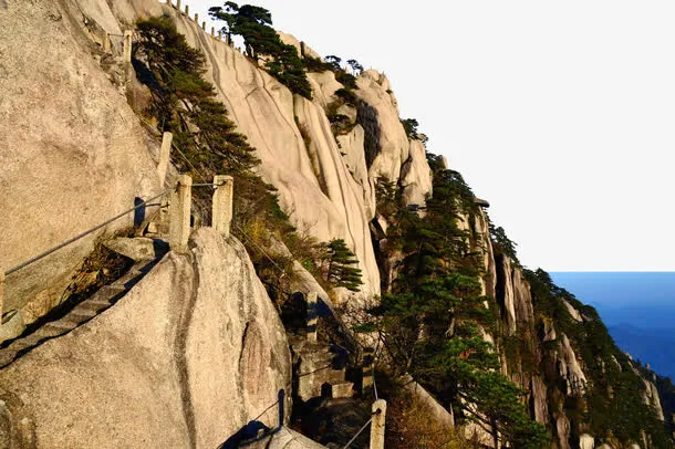 美丽的天都峰免抠