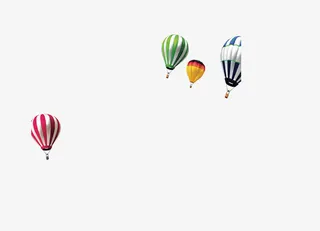 招聘海报气球免抠