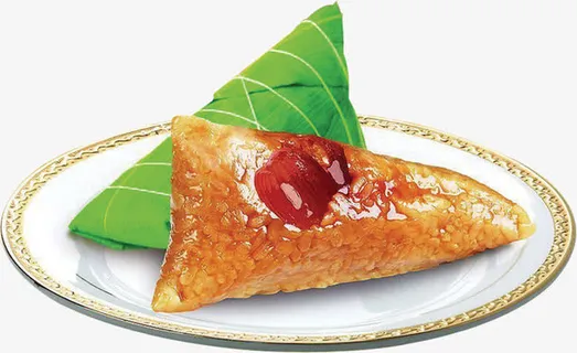 蜜枣香甜糯米粽子免抠