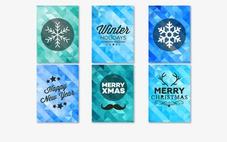 蓝色圣诞素材免抠