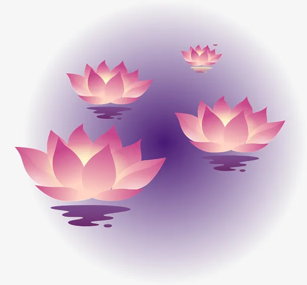 中秋河灯图元素免抠