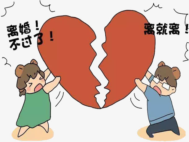 夫妻吵架离婚免抠