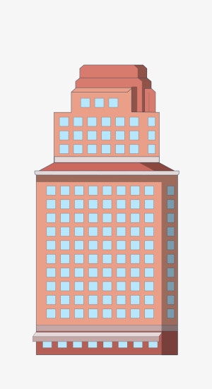 手绘楼房样式插画装饰免抠手绘/卡通卡通元素
