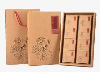 月饼礼盒手提袋免抠