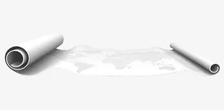 卷起来的纸张创意设计免抠