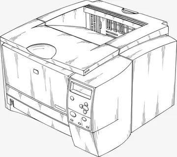 激光打印机免抠