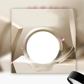 简约灰色化妆品BB霜主图背景素材高清