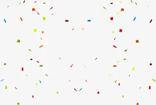 创意合成形状不规则的细碎彩纸免抠