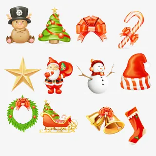 圣诞相关素材免抠