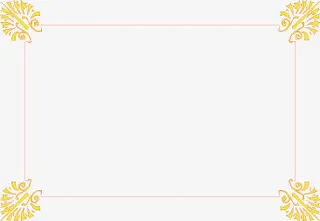 ppt幻灯花边框设计免抠