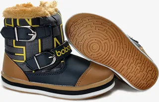 冬季棕色长毛童鞋免抠