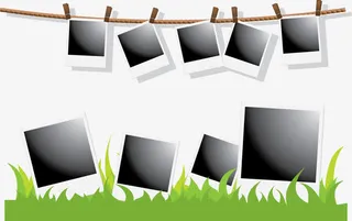 矢量图留下美好免抠