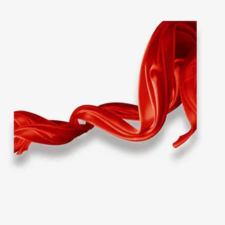 红色丝带免抠