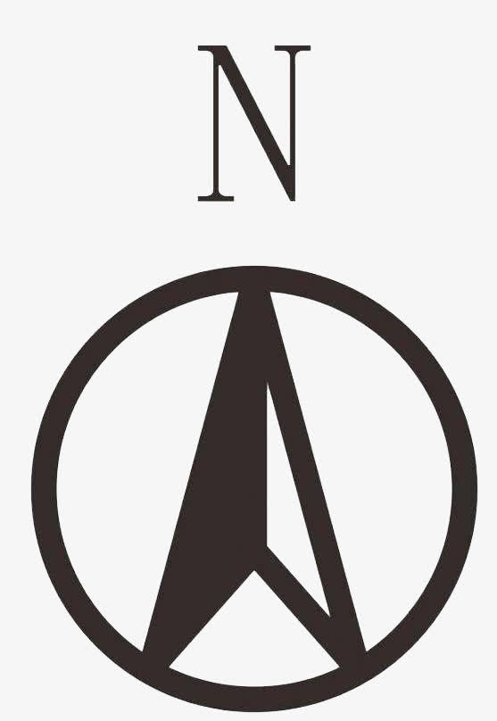 指北针，地图指北针免抠