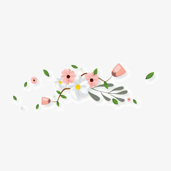 手绘水彩花卉玫瑰花免抠