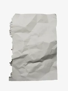 白色褶皱纸张免抠 白色褶皱纸张免抠