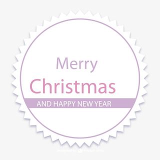 梦幻圣诞贺卡矢量图免抠