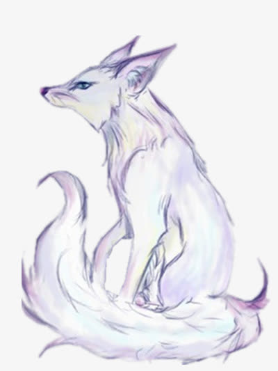 狐狸手绘素材免抠