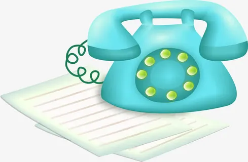 手绘电话免抠