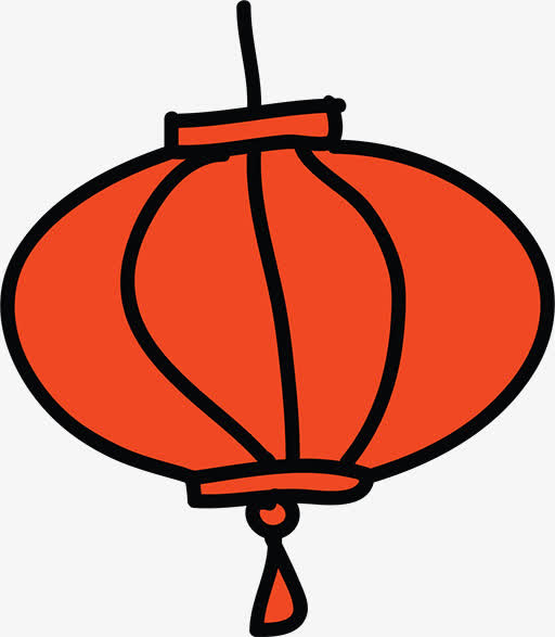 手绘灯笼免抠
