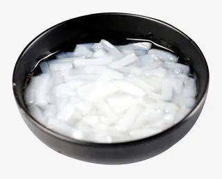 桶装原味条形椰果粒果冻免抠