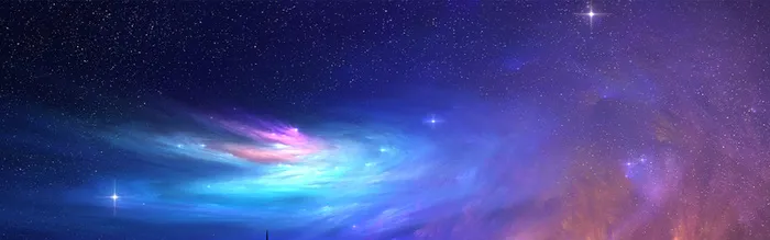蓝色星云背景高清