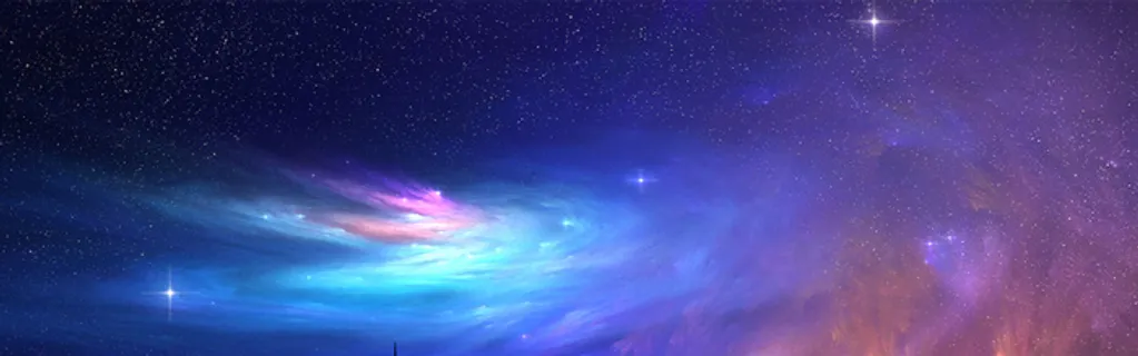 蓝色星云背景高清