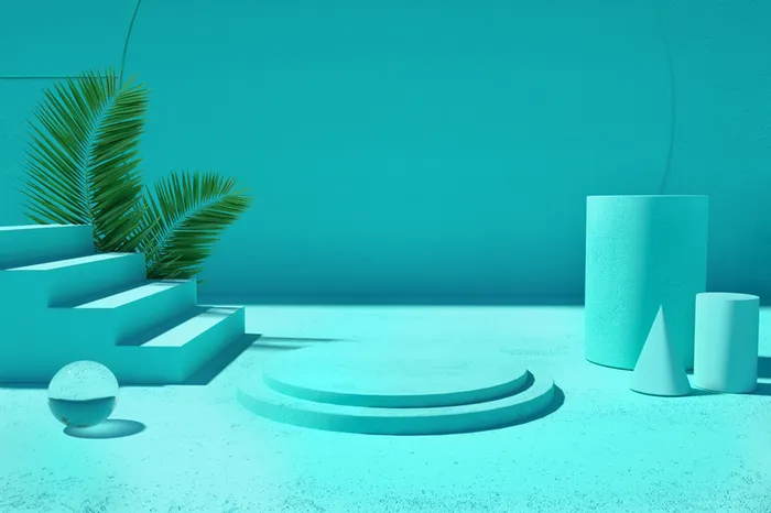 国潮，C4D，简约，场景高清