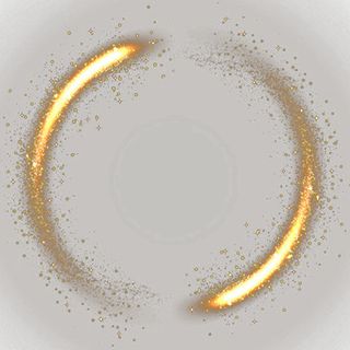 金色商务黑金圆环房地产元素免抠