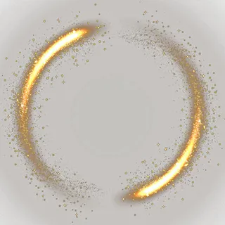 金色商务黑金圆环房地产元素免抠