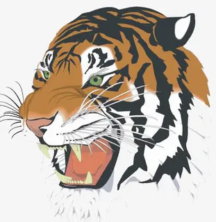 凶残的老虎头免抠